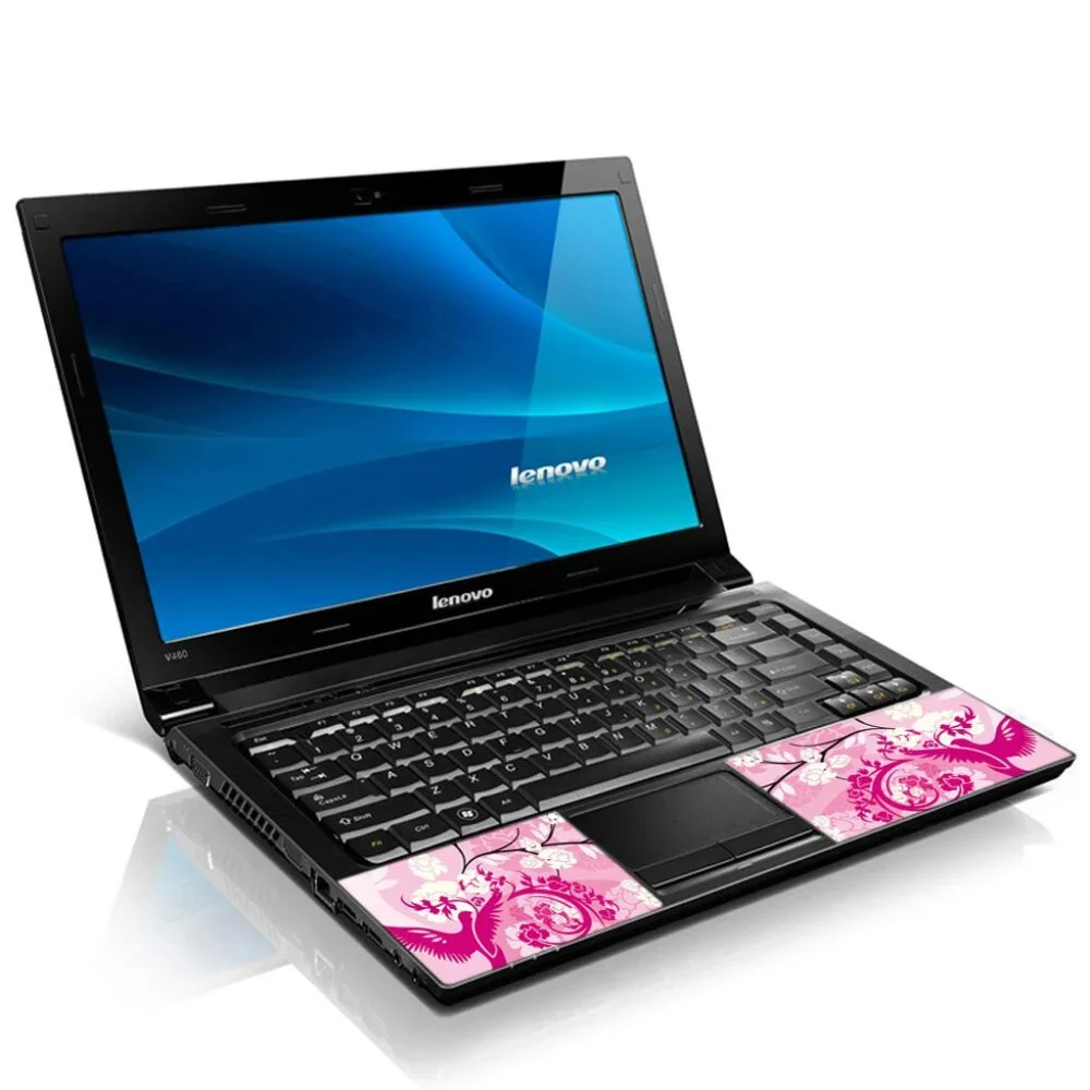 LSS 15.6 & 17.3 Inches Laptop Notebook Skin Sticker Decal - Pink Birds Floral